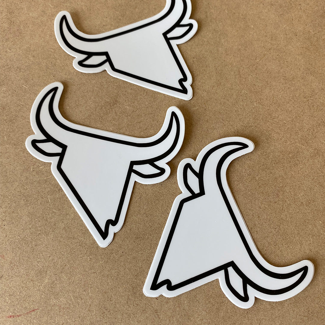 Nevada Steer Die Cut Stickers