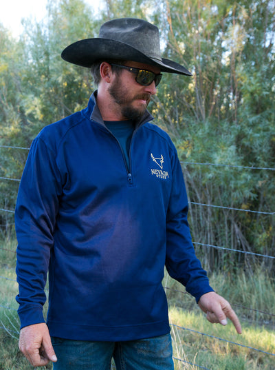 Embroidered 1/4-Zip Pullover